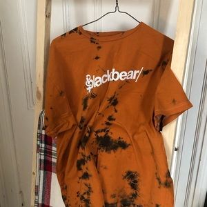 Orange and black blackbear shirt